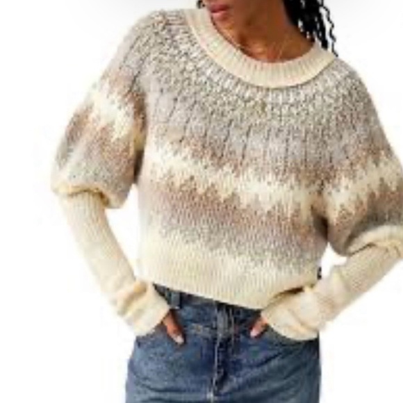 Free People home for the holidays sweater S - Picture 4 of 7
